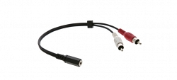 Переходный кабель 3.5mm Audio на 2 RCA Kramer C-A35F/2RAM-1 