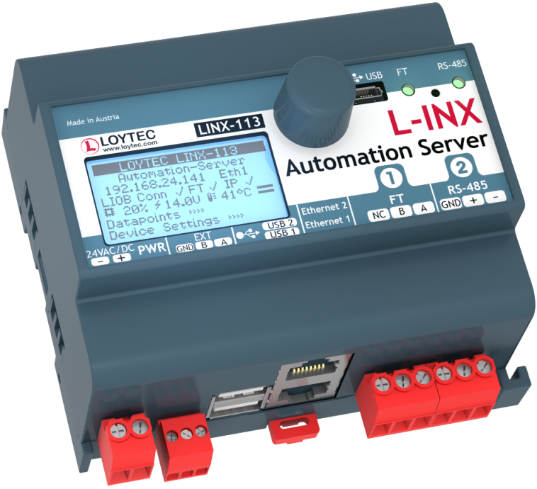 LINX-113 Сервер автоматизации, программируемый IEC 61131-3