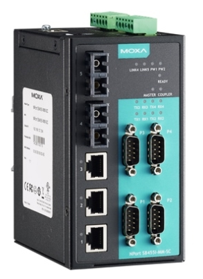4-портовый асинхронный сервер MOXA NPort S8455I-MM-SC