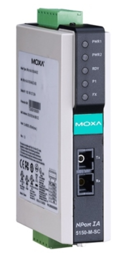 1-портовый асинхронный сервер MOXA NPort IA-5150-M-SC-T