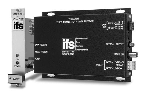 Интегрированный передатчик видеосигнала IFS VT1500WDM-PELCO