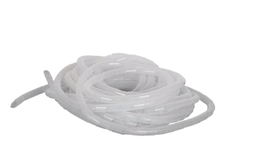 Лента NIKOMAX спиральная для организации и защиты кабельных пучков, диаметр 15мм NMC-SWB15-010-WT