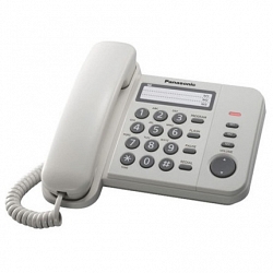 Телефон проводной Panasonic KX-TS2352RUW