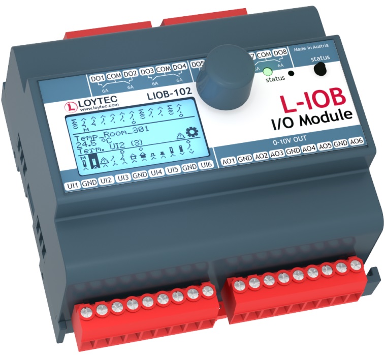 Модуль I/ O с физическими входами и выходами LIOB-102
