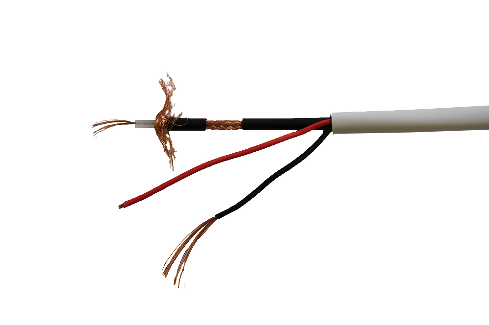 Комбинированный кабель Кабельэлектросвязь  КВК(RG 59 micro+2x0.75)
