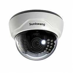 Купольная цветная видеокамера Sunkwang SK-D300IRD/M341AIP (2,8-12)  ICR