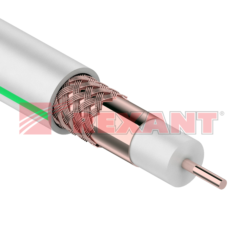 Коаксиальный кабель SAT 703B+Cu/Cu/Cu (Rexant 01-2439-10)