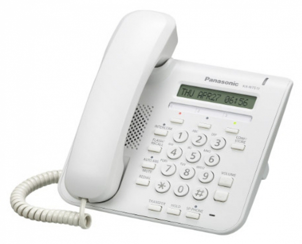 Телефон системный IP Panasonic KX-NT511PRUW