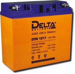Аккумулятор 12 В, 17 Ач DTM 1217 Delta