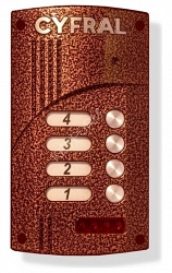 Вызывная панель аудиодомофона ЦИФРАЛ М-4.1М (пл 337 ст.)