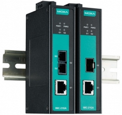 Медиаконвертер Gigabit Ethernet MOXA IMC-21GA-T