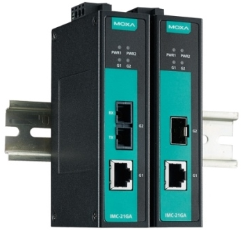 Медиаконвертер Gigabit Ethernet MOXA IMC-21GA-LX-SC-T