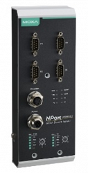 4-портовый виброзащищенный асинхронный сервер MOXA NPort 5450AI-M12-T